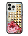 Blue Floral Stud iPhone Case