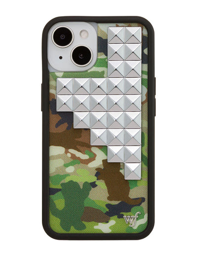 Cat Camo Stud iPhone 13 Case