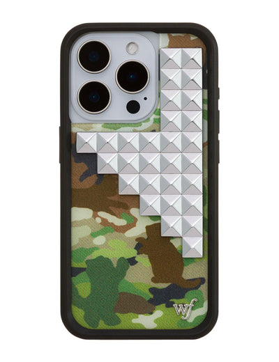 Cat Camo Stud iPhone 15 Pro Case