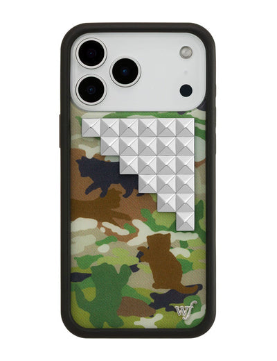Cat Camo Stud iPhone 17 Pro Max Case