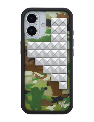 Cat Camo Stud iPhone 17 Case