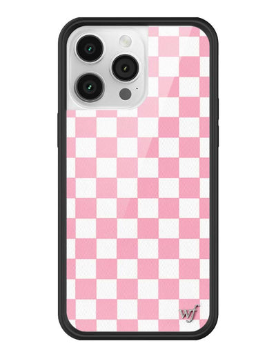 Checkers | Pink iPhone 14 Pro Max Case