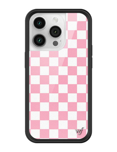 Checkers | Pink iPhone 14 Pro Case