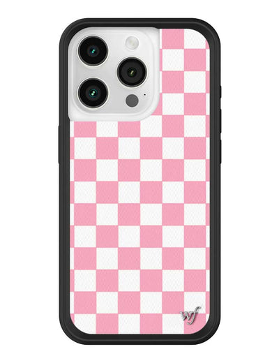 Checkers | Pink iPhone 15 Pro Case