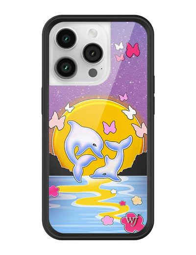 Dolphin Sunset iPhone 14 Pro Case