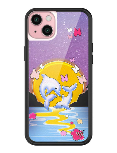 Dolphin Sunset iPhone 15 Plus Case