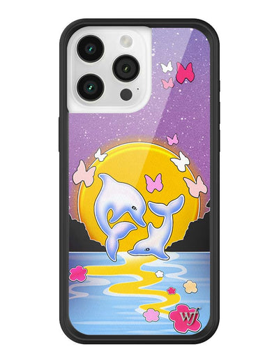 Dolphin Sunset iPhone 15 Pro Max Case