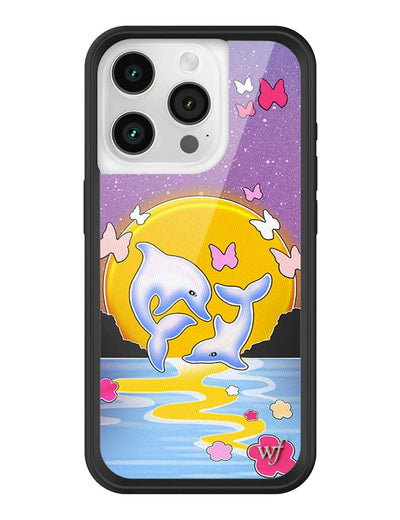 Dolphin Sunset iPhone 15 Pro Case