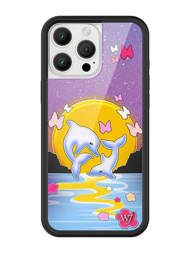 Dolphin Sunset iPhone 16 Pro Max Case