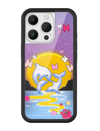 Dolphin Sunset iPhone 16 Pro Case