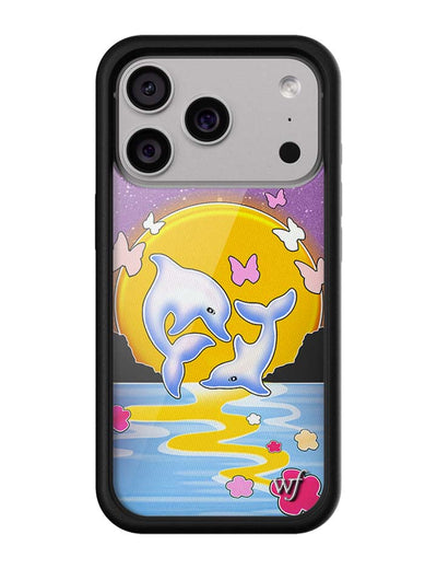 Dolphin Sunset iPhone 17 Pro Case