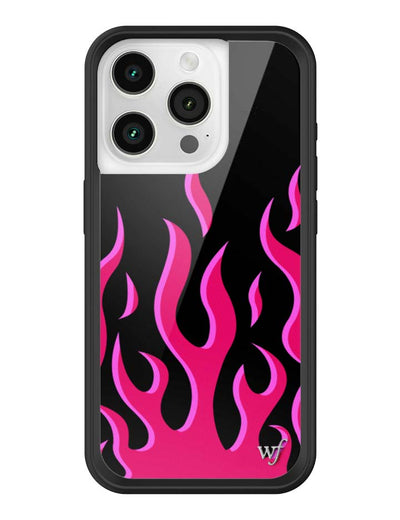 Flames | Black & Red iPhone 15 Pro Case