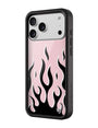 Flames | Pink & Black iPhone Case