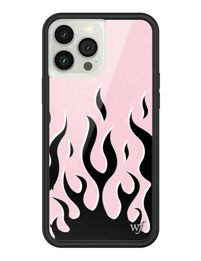 Flames | Pink & Black iPhone 13 Pro Max Case