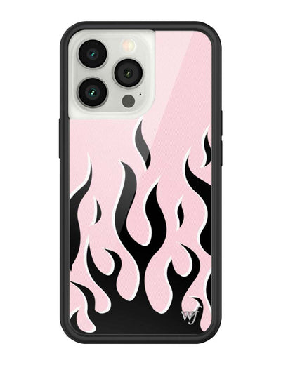 Flames | Pink & Black iPhone 13 Pro Case