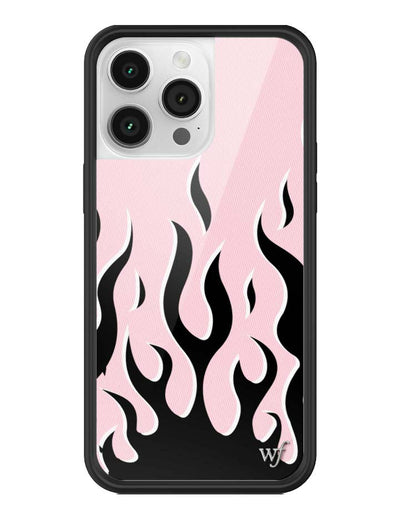 Flames | Pink & Black iPhone 14 Pro Max Case