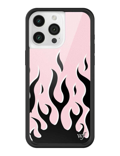 Flames | Pink & Black iPhone 15 Pro Max Case