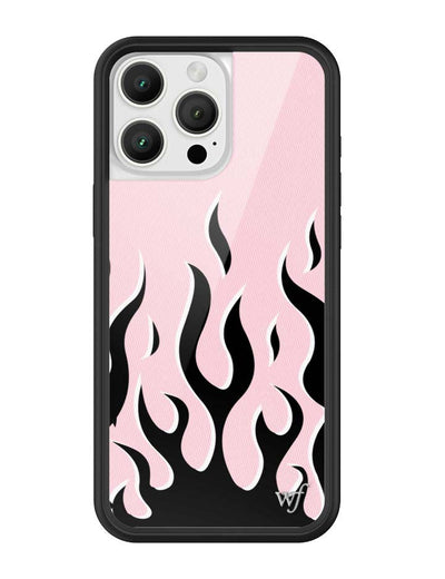 Flames | Pink & Black iPhone 16 Pro Max Case