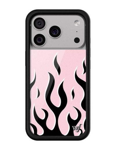 Flames | Pink & Black iPhone 17 Pro Case
