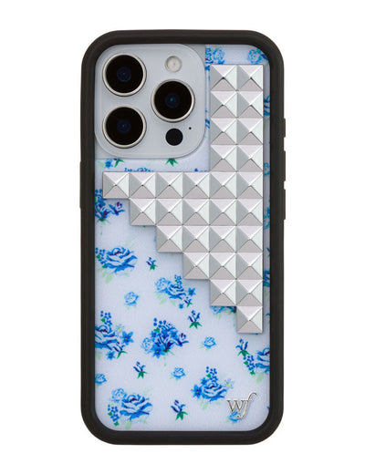 Forget Me Not Floral Stud iPhone 16 Pro Case