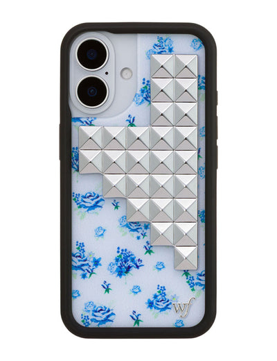 Forget Me Not Floral Stud iPhone 16 Case