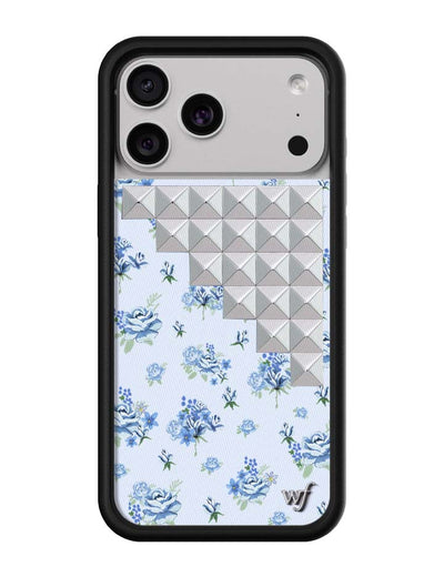 Forget Me Not Floral Stud iPhone 17 Pro Max Case