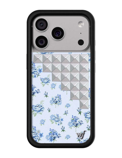 Forget Me Not Floral Stud iPhone 17 Pro Case