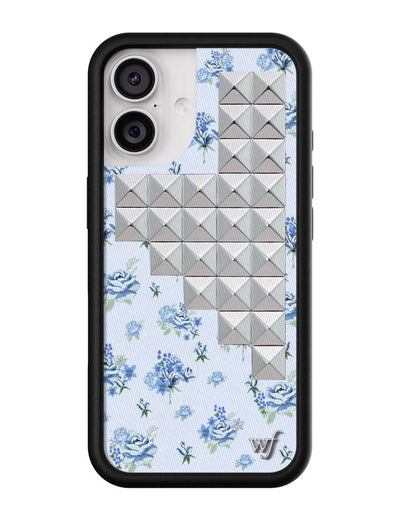 Forget Me Not Floral Stud iPhone 17 Case