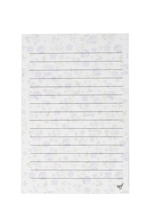 Lilac & Blue Floral Notepad