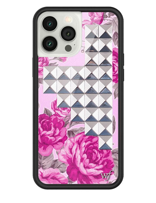 Pink Floral Stud iPhone 13 Pro Case