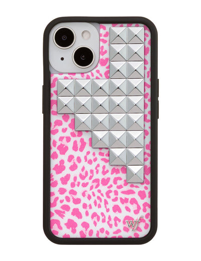Pink Meow Stud iPhone 13 Case