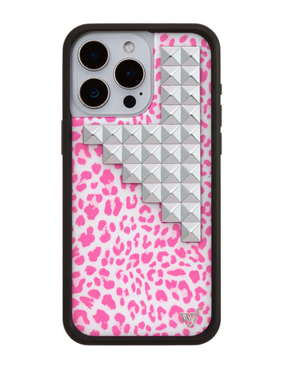 Pink Meow Stud iPhone 15 Pro Max Case
