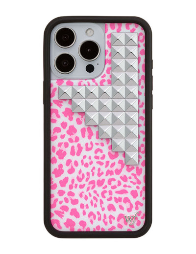Pink Meow Stud iPhone 16 Pro Max Case