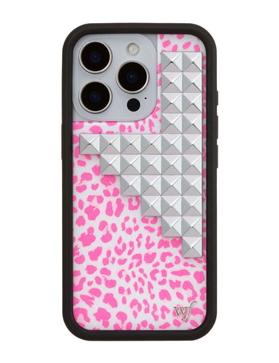 Pink Meow Stud iPhone 16 Pro Case