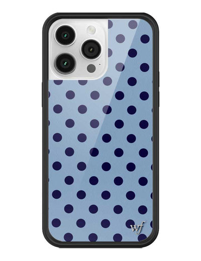 Polka Dot | Blue and Navy Blue iPhone 14 Pro Max Case
