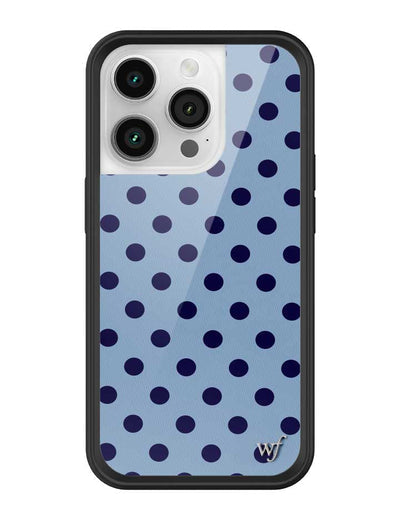 Polka Dot | Blue and Navy Blue iPhone 14 Pro Case