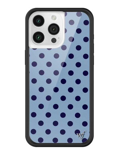 Polka Dot | Blue and Navy Blue iPhone 15 Pro Max Case