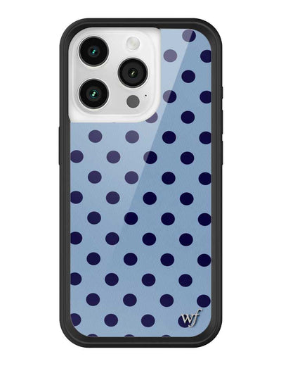 Polka Dot | Blue and Navy Blue iPhone 15 Pro Case