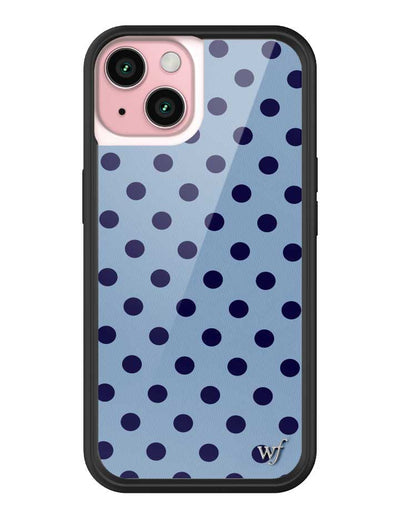 Polka Dot | Blue and Navy Blue iPhone 15 Case