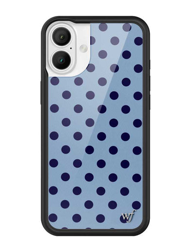 Polka Dot | Blue and Navy Blue iPhone 16 Plus Case