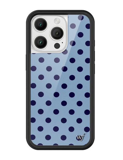Polka Dot | Blue and Navy Blue iPhone 16 Pro Case