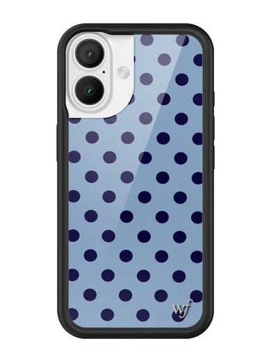 Polka Dot | Blue and Navy Blue iPhone 16 Case