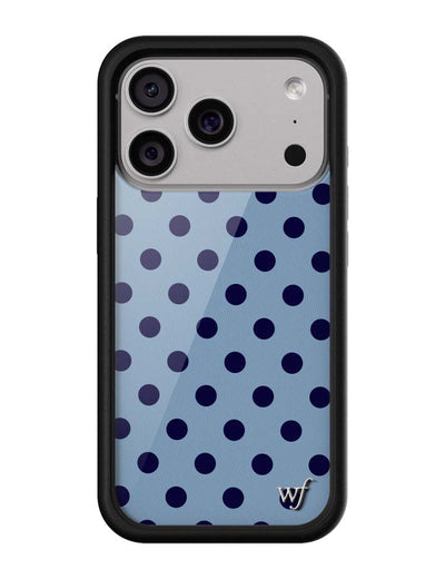 Polka Dot | Blue and Navy Blue iPhone 17 Pro Case