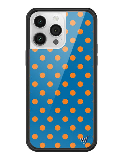 Polka Dot | Blue and Orange iPhone 14 Pro Max Case
