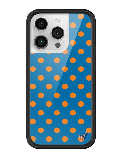 Polka Dot | Blue and Orange iPhone 14 Pro Case