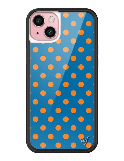 Polka Dot | Blue and Orange iPhone 15 Plus Case