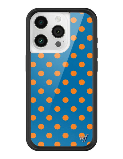 Polka Dot | Blue and Orange iPhone 15 Pro Case