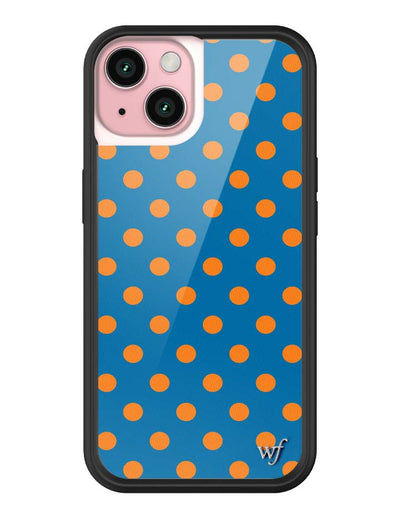 Polka Dot | Blue and Orange iPhone 15 Case