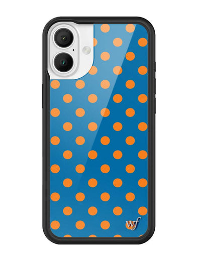 Polka Dot | Blue and Orange iPhone 16 Plus Case