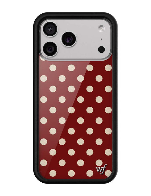 Polka Dot | Burgundy and Cream iPhone 17e Case